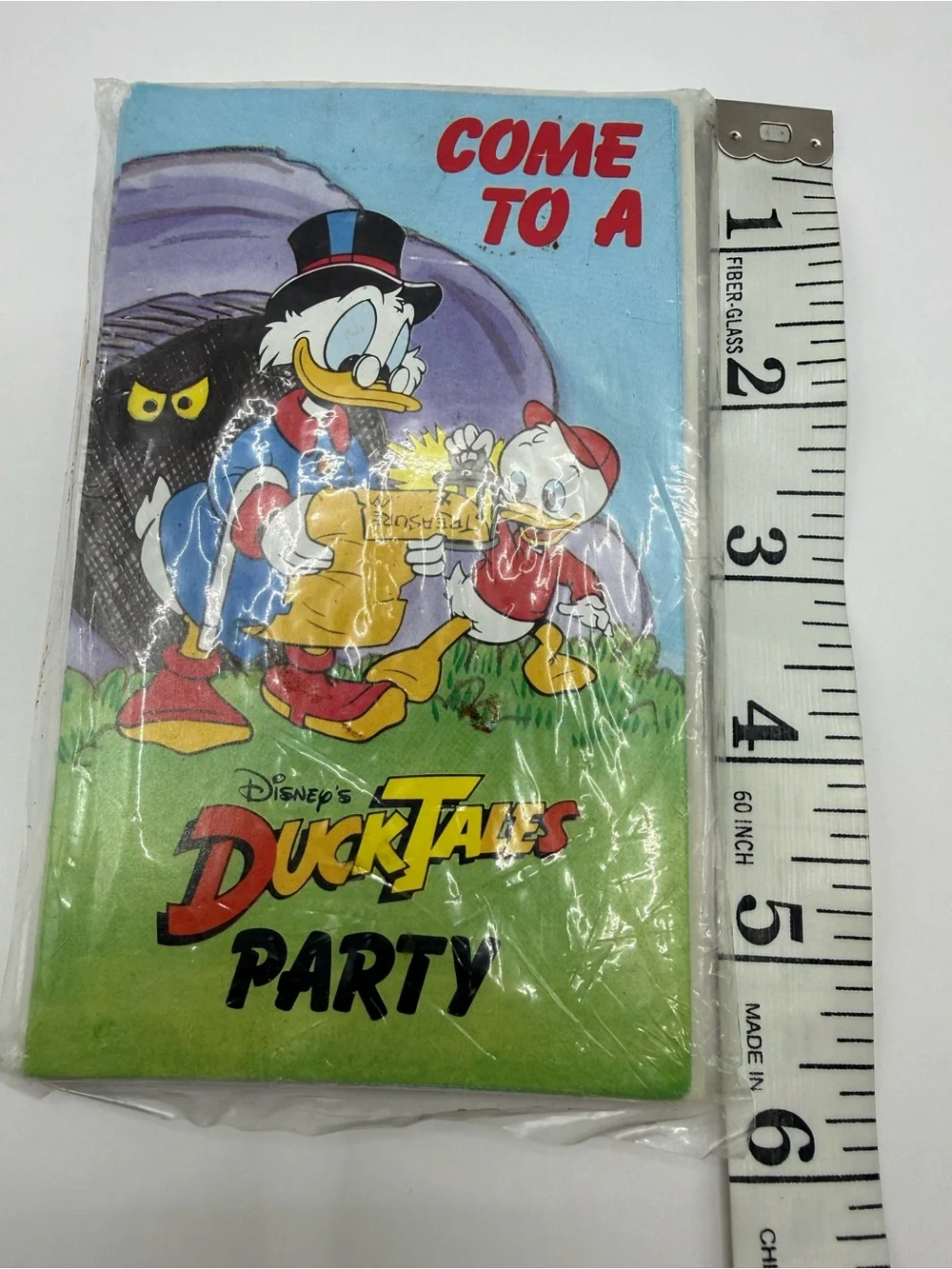 Vintage Disney DuckTales Birthday Party Invitations pk 8 1980s Sealed NOS Rare